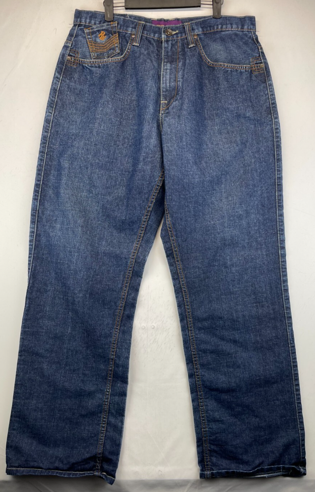 Roca Wear Jeans - Mens Size 36 - Blue - Y2K - Wide Leg - Casual (3230)