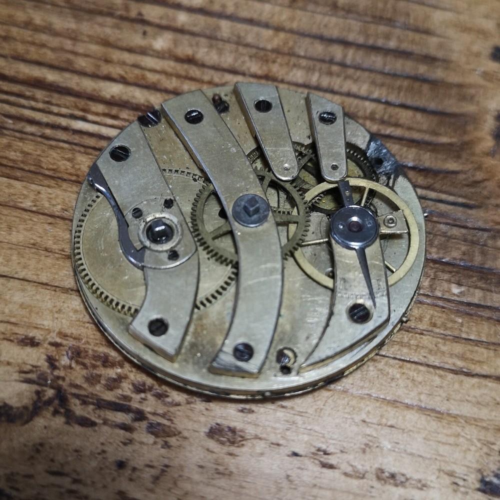 Vintage Unusual French Pocket Watch Movement CN96 for Repair