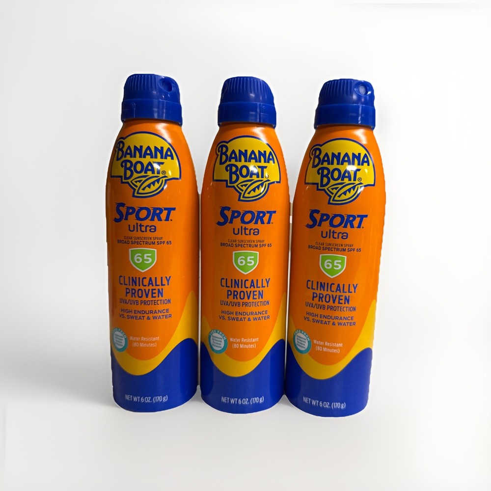 Banana Boat Ultra Sport SPF 65 Clear Spray Sunscreen 6oz