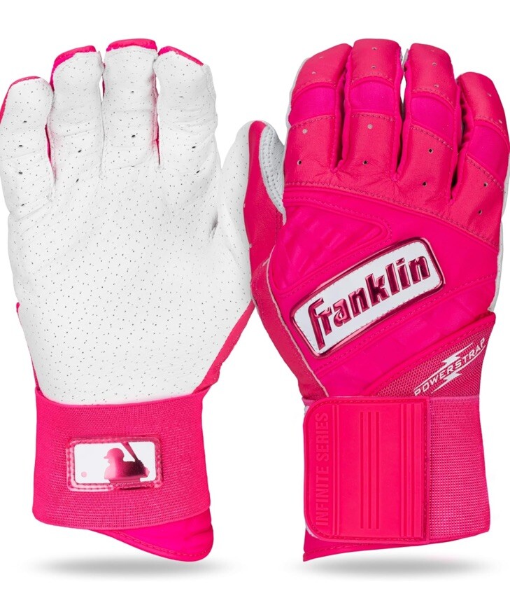 Franklin Sports MLB Batting Gloves - Infinite Powerstrap Baseball + Softball