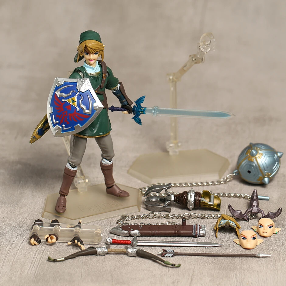 NewThe Legend of Zelda: Twilight Princess Link Figure Figma 320 Model Toy in Box