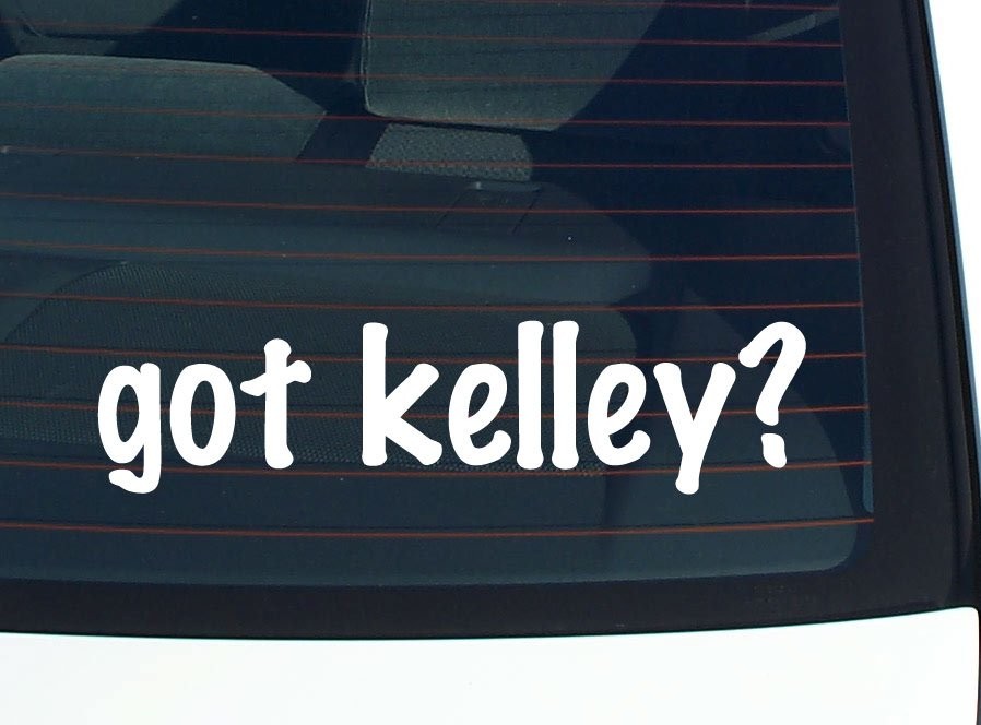 Kelley Family Funny Car Decal Bumper Sticker Vinyl Window Pride
