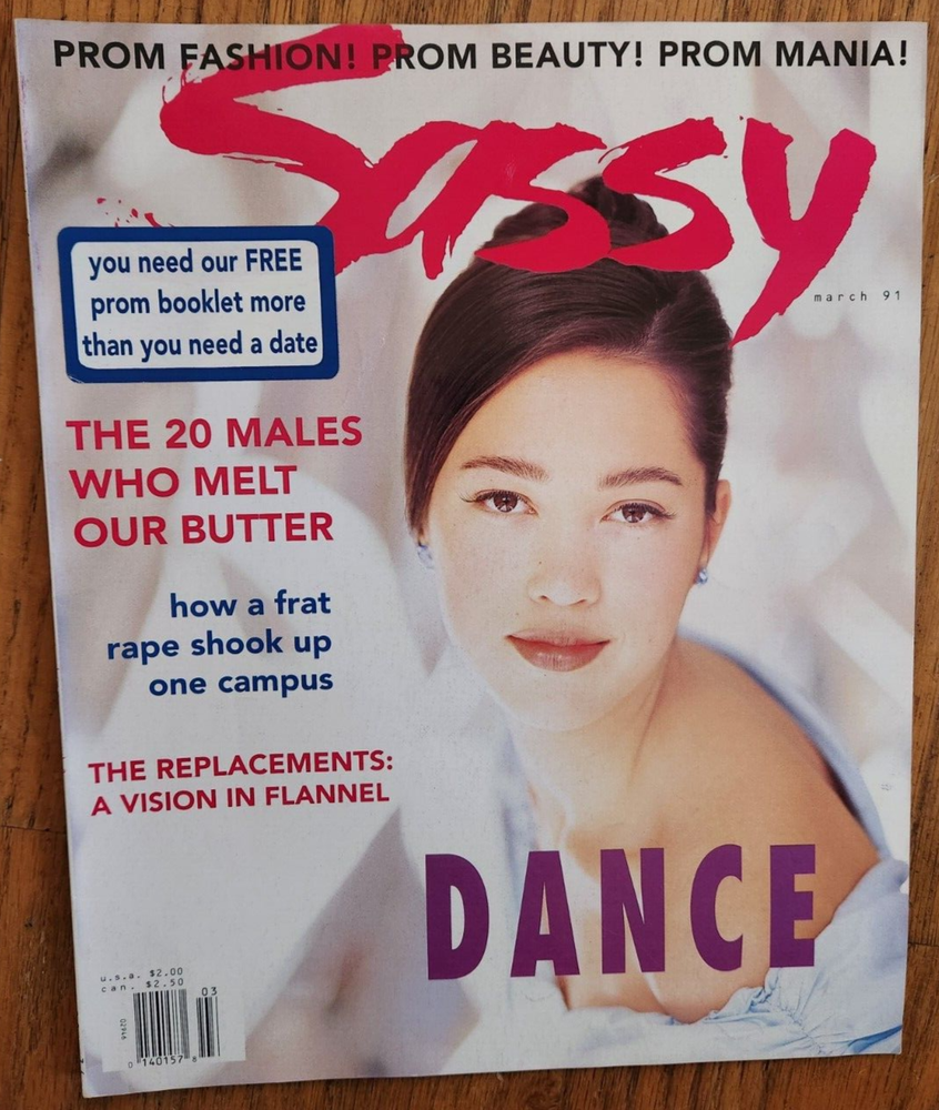 Vintage March 1991 SASSY Magazine #36 Replacements Prom Booklet Teen Fashion Ads