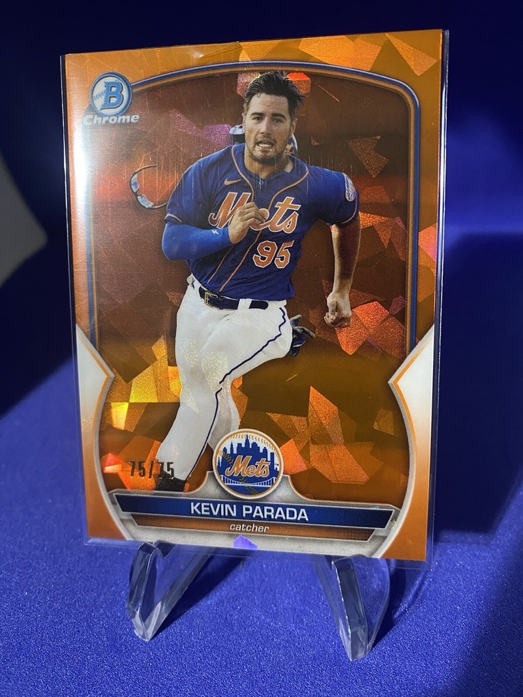 2023 Bowman Chrome Kevin Parada Sapphire Orange 75/75 eBay Exclusive 1/1