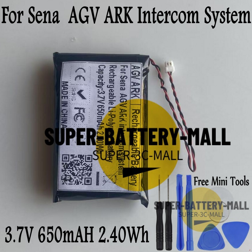 650mAh Battery For Sena AGV ARK Intercom System 650mAh Replacement Battery