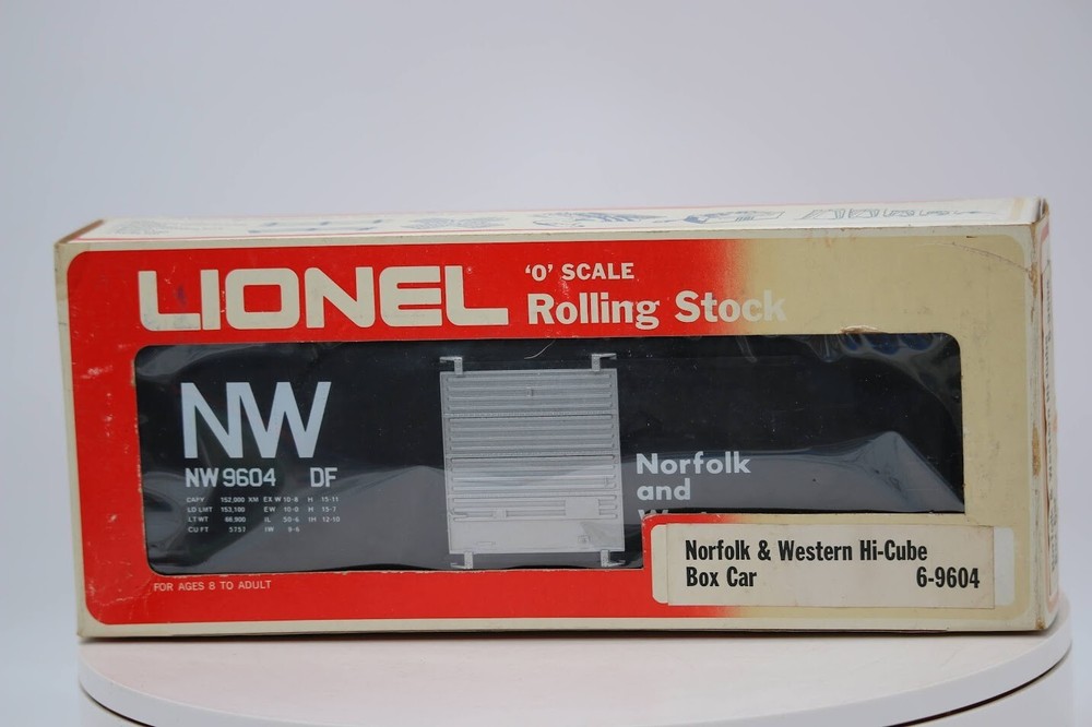 Norfolk & Western Hi-Cube Box Car O Scale 1:48 Lionel 6-9604