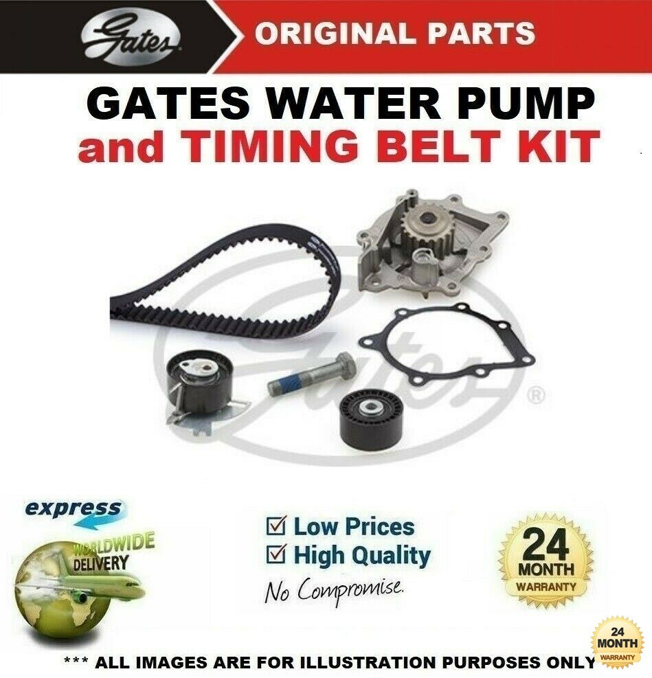 GATES WATER PUMP & TIMING BELT KIT for FORD MONDEO V Saloon 2.0TDCi 4x4 2015->