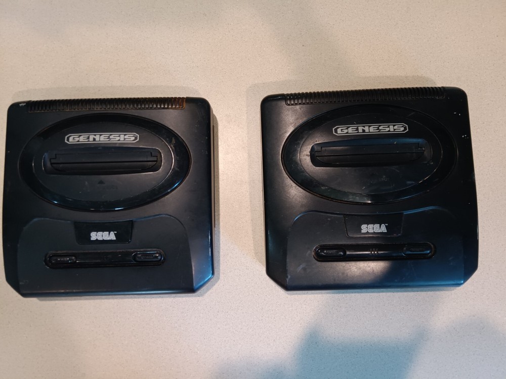 Lot Of 2 Sega Genesis Model 2 Consoles (MK-1631)~ UNTESTED~For Parts/Repair