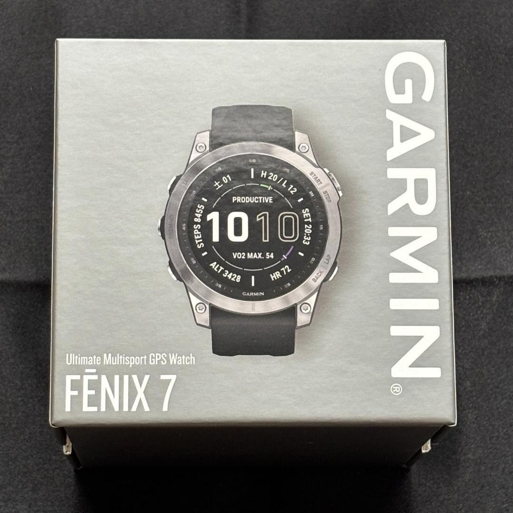 Garmin Fenix 7 Silver Graphite Premium Multisport GPS Watch