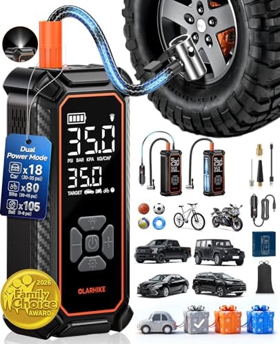 Cordless Tire Inflator 6000mah with Cable (Car&SUV&Light Pickup) 1-gray