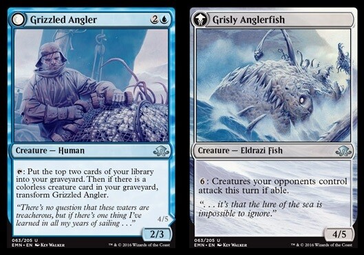 Grizzled Angler x4 NM-Mint English Eldritch Moon