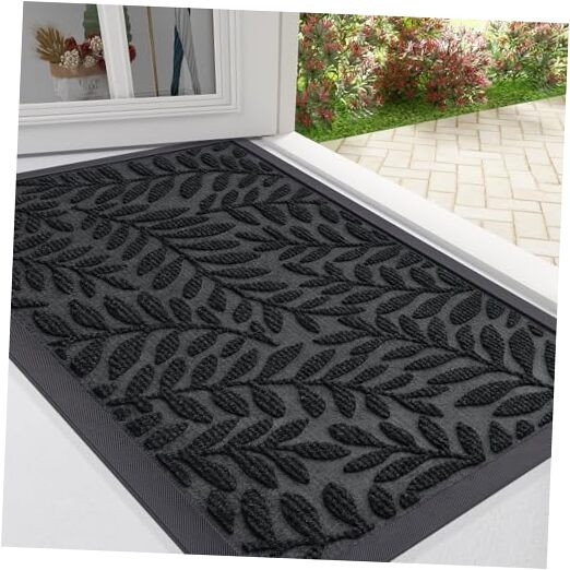 Door Mat Indoor Outdoor Entrance, 36x24, Waterproof All-Weather All-Season