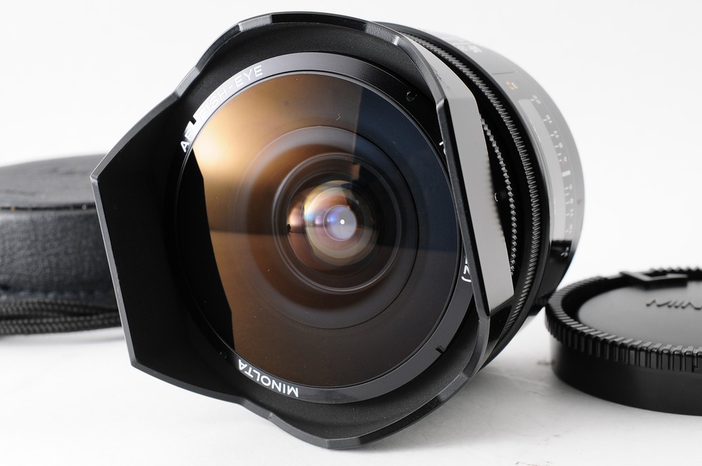 [Near MINT++] Minolta AF 16mm f/2.8 Fisheye Len For Sony A Mount From JAPAN #988