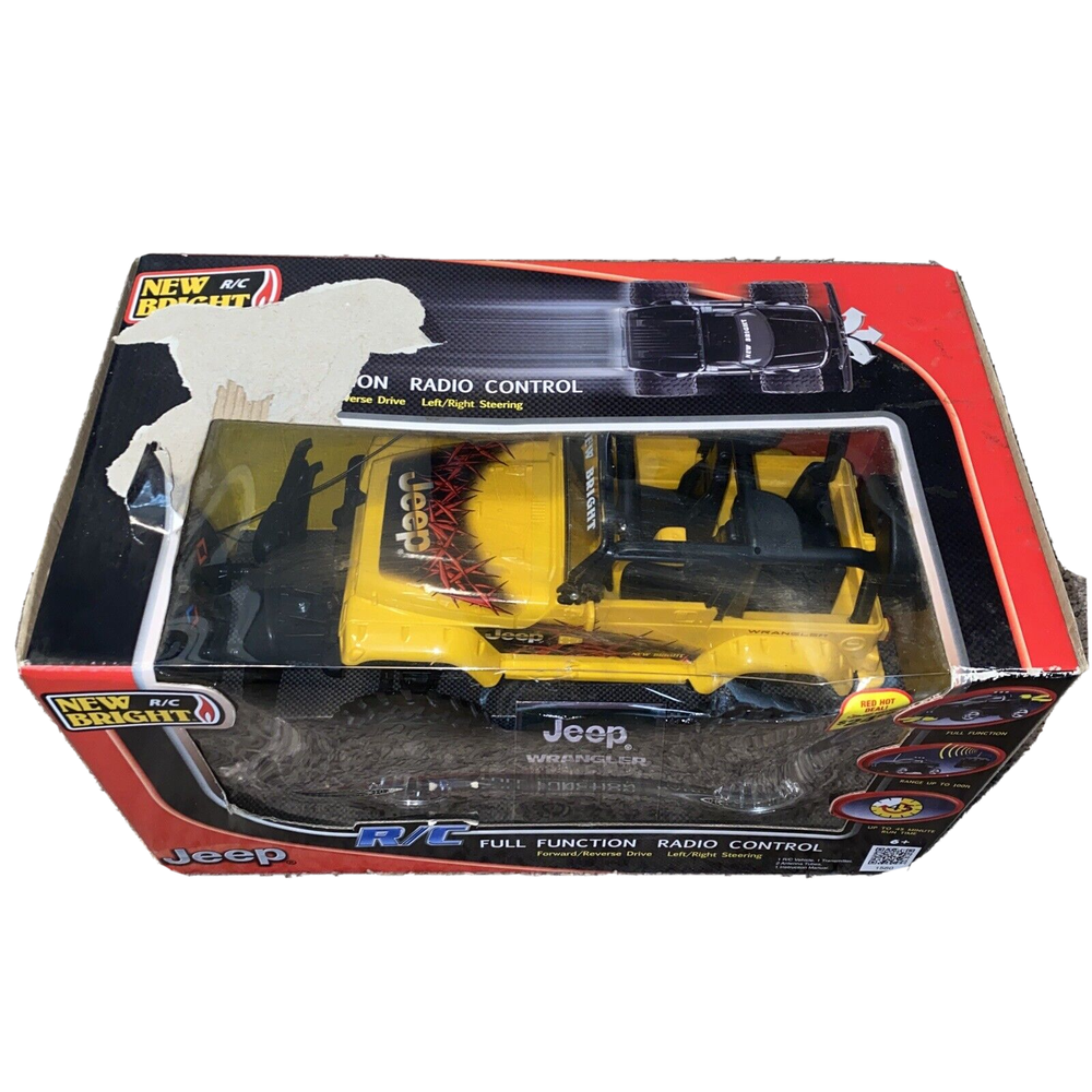 New Bright 1:24 RC Truck - JEEP WRANGLER Full Function Radio Control Car Red SEE