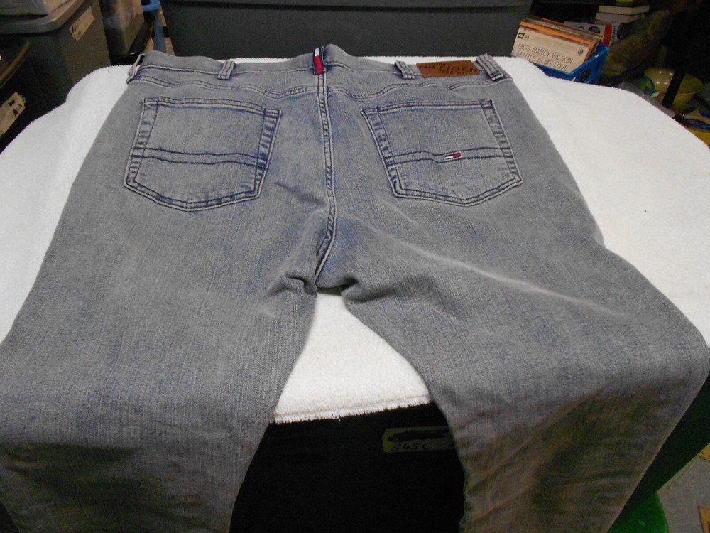 Tommy Hilfiger Men's Skinny Stretch Blue Denim Jeans 38x31 5-Pocket Fit