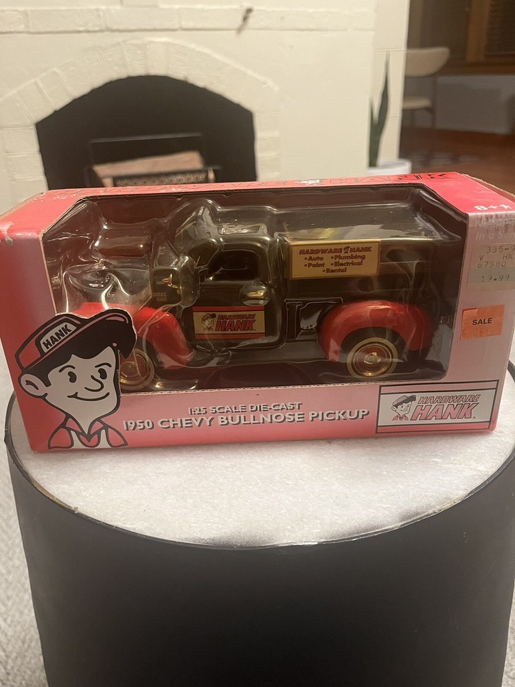 Ertl 1950 Chevy Bullnose Pickup. Hardware Hank. 1:25 Scale. #20523.  In Box