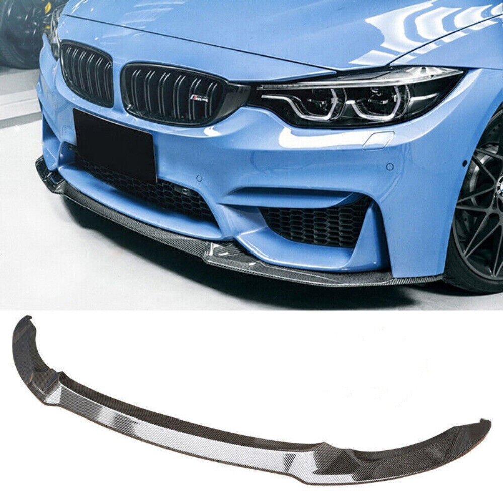 CS Style Carbon Fiber Front Bumper Lip Splitter For BMW F80 M3 F82 F83 M4 15-20