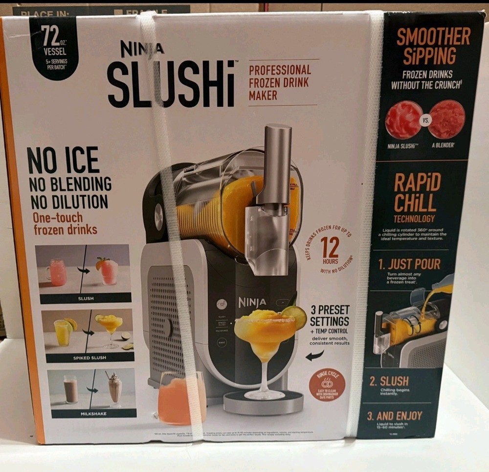 Ninja SLUSHi FS300 72oz Frozen Drink Maker with 3 Presets and RapidChill in Gray