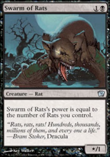 1x Swarm of Rats Moderate Play MTG Magic - Kid Icarus -