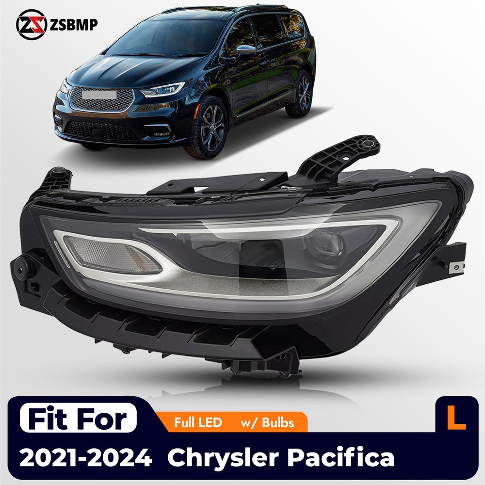For 2021-2025 Chrysler Pacifica Full LED Projector Headlight w/ DRL Left Driver