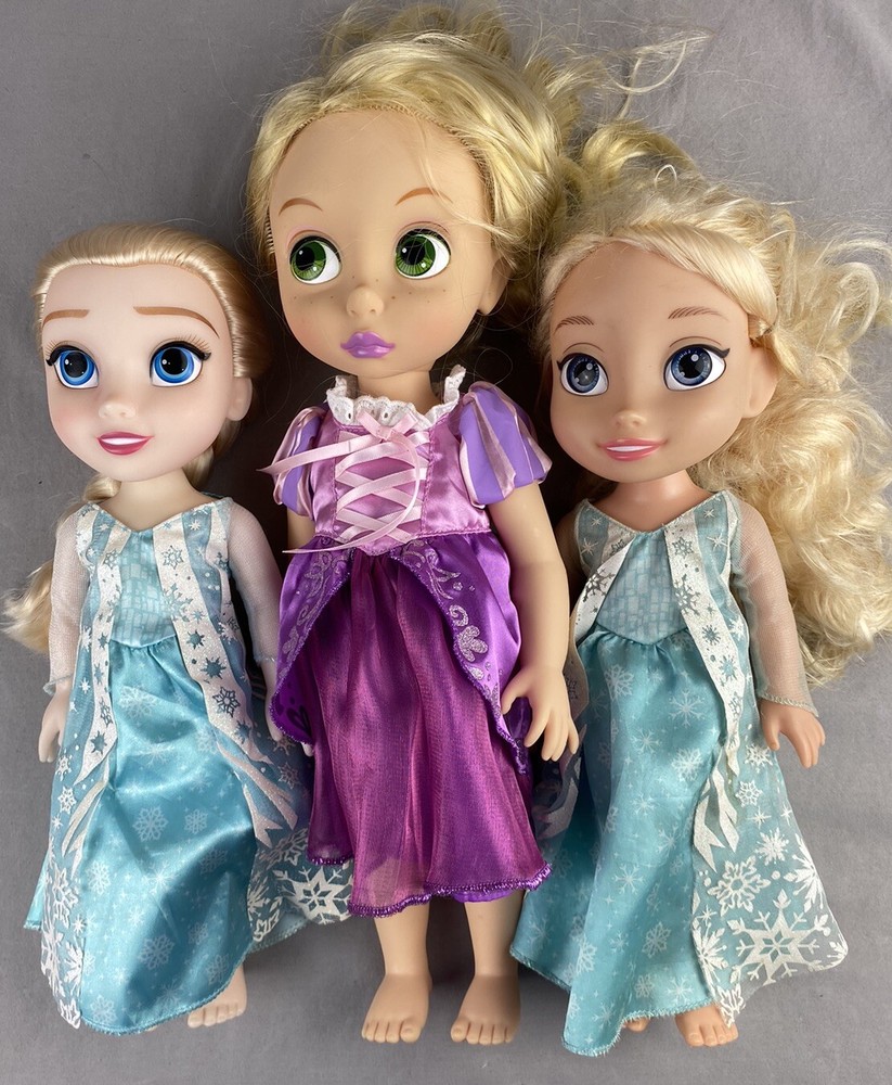 Disney Animators' Collection Lot 3 Rapunzel Tangled Elsa Frozen Princess