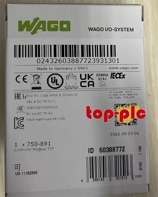 New Factory Sealed WAGO 750-891 PLC Adapter  750-891 750-891