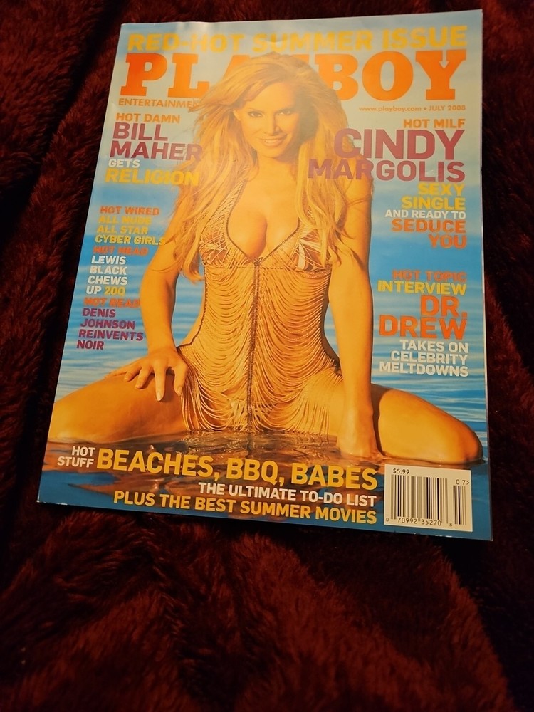 Playboy Magazine July 2008 Cindy Margolis, Laura Croft