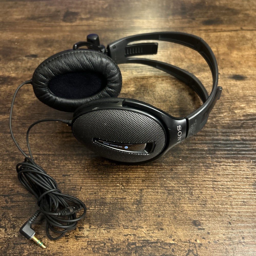 Sony MDR-NC20 Foldable Wired Headphones with Noise Canceling Headband Compact Design Tested