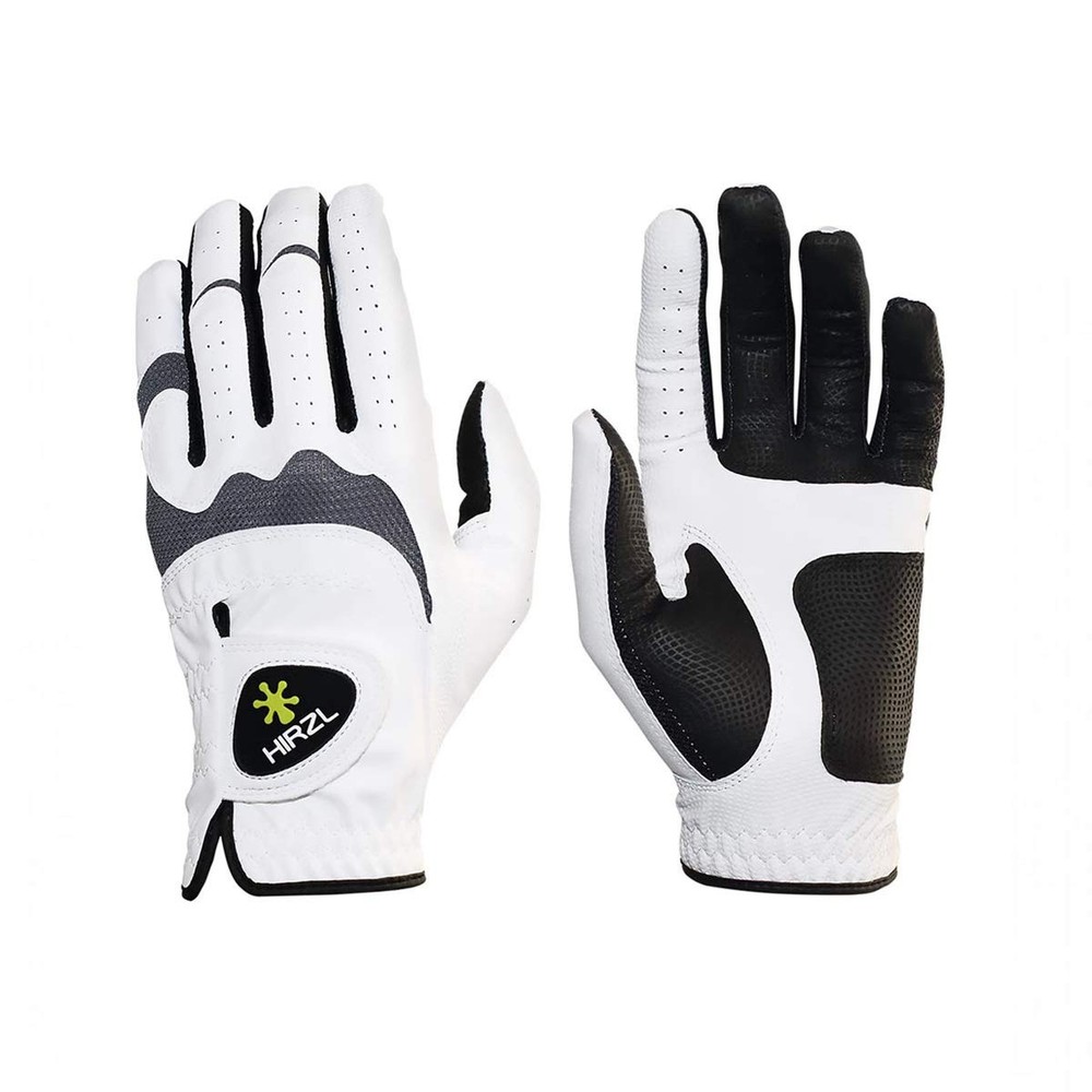 Trust Hybrid Golf Gloves, Mens Golf Glove, White/Black, Nylon, Kangaroo Leath...