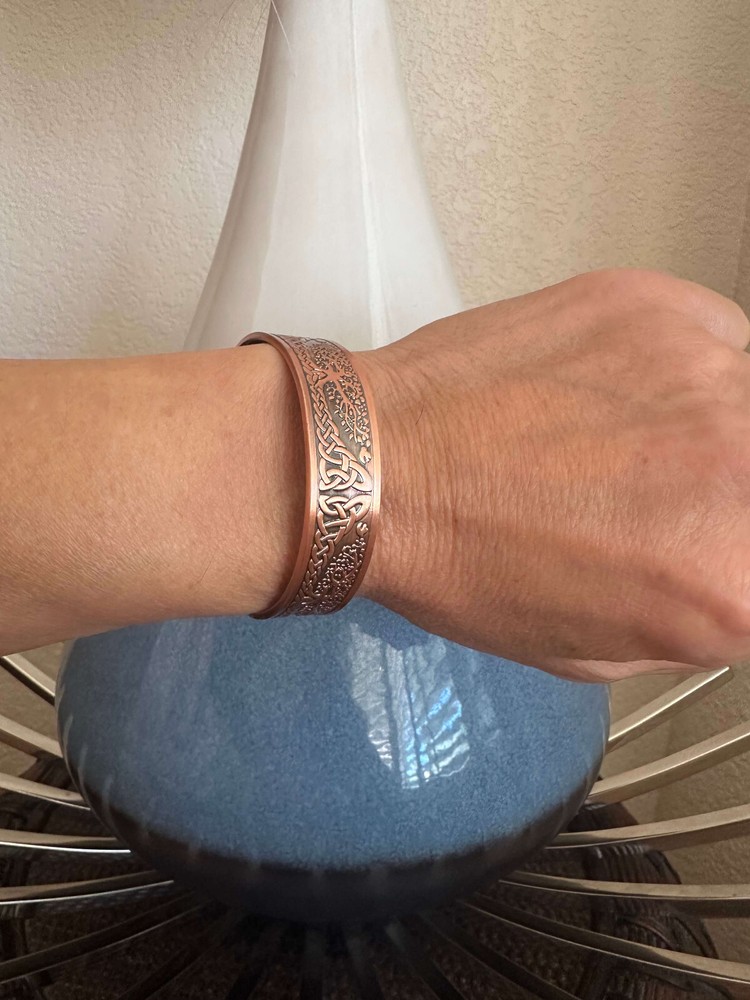 Tree Pure Copper Magnetic Bracelet Bangle Men Women Balance Energy Power Joy RX