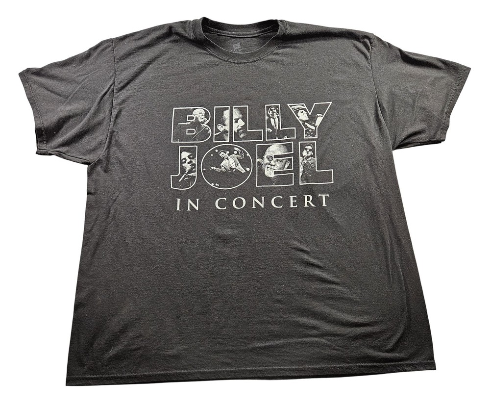 Billy Joel Shirt Mens 2XL Black 2022 Concert Tour Graphic Rock Music Tee