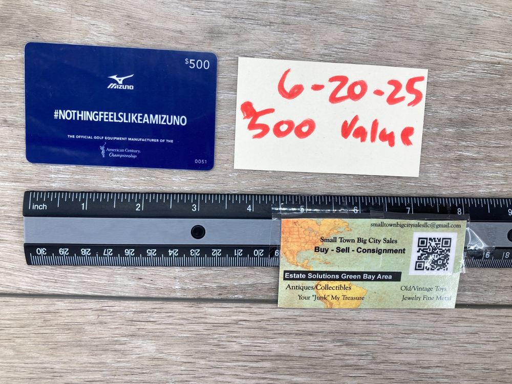 $500 Carls Golf Land Gift Card for Mizuno Clubs Putters Bags Gear Accessories-image