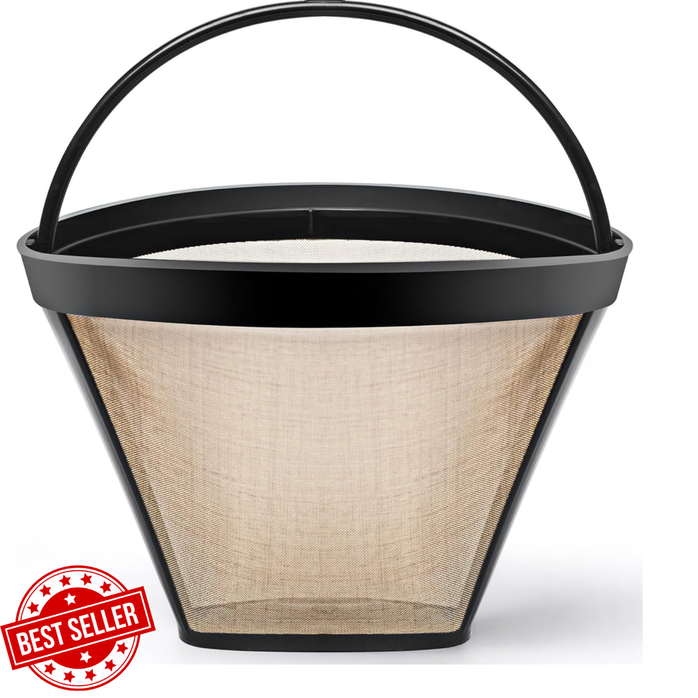 Reusable #4 Cone Coffee Filter Basket Compatible with Cuisinart Coffee Makers