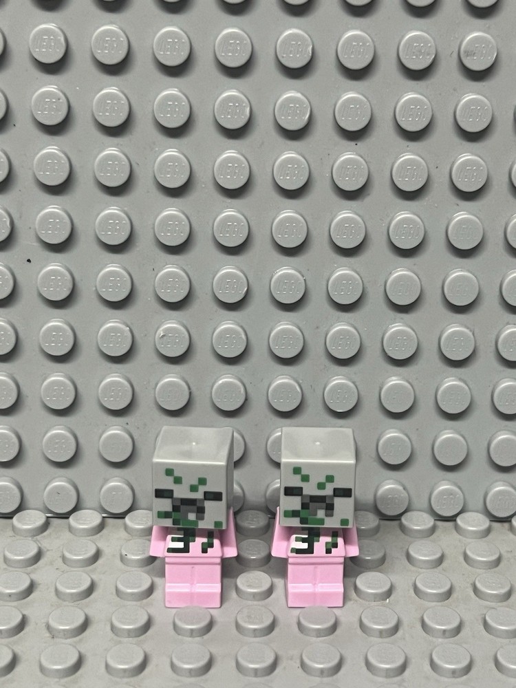 LEGO Minecraft 2 Baby Zombie Pigman Minifigures Set