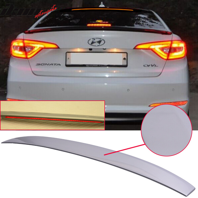 Fits 15-17 Hyundai Sonata OE LED Roof Spoiler Painted V8S Shale Gray