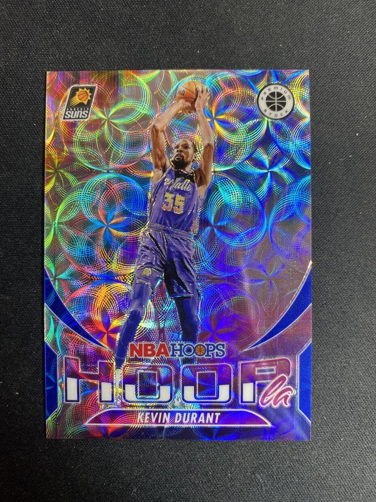 2023-24 Panini NBA Hoops Premium Stock Kevin Durant #1 Blue Prizm /25 Hoopla