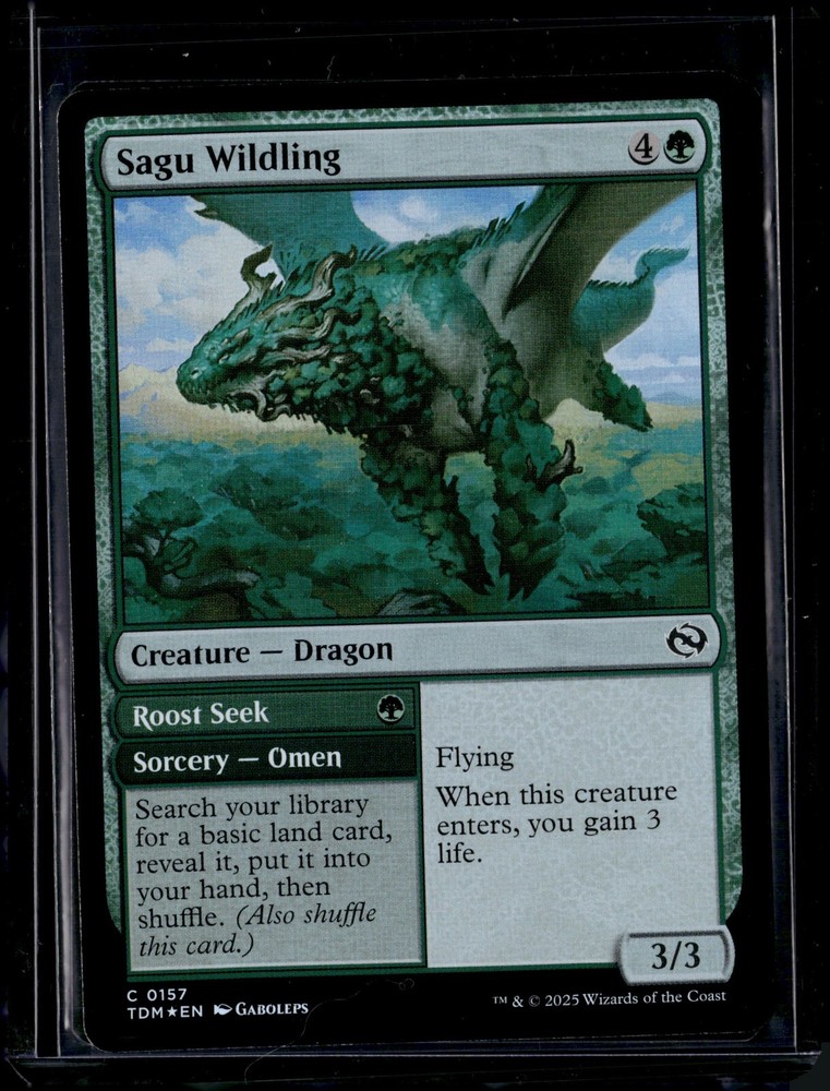 Sagu Wildling 157 Foil TDM NM MTG Magic the Gathering Card