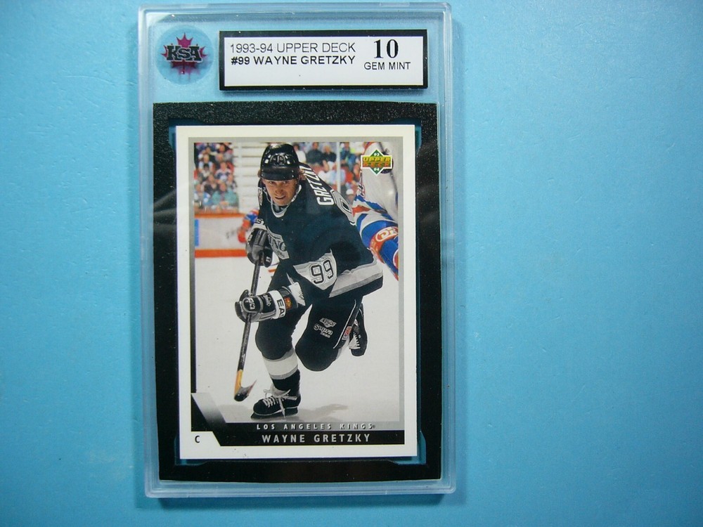 1993/94 UPPER DECK NHL HOCKEY CARD #99 WAYNE GRETZKY KSA 10 GEM MINT SHARP+ UD