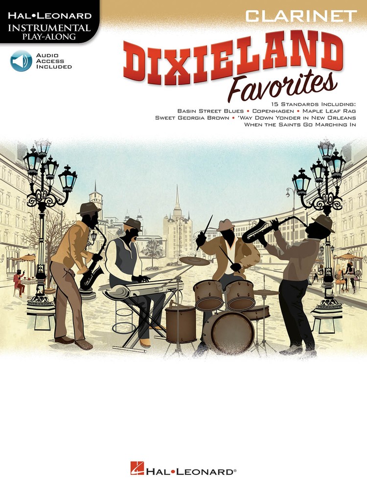 Dixieland Favorites Clarinet Solo Sheet Music Play-Along Song Book Online Audio