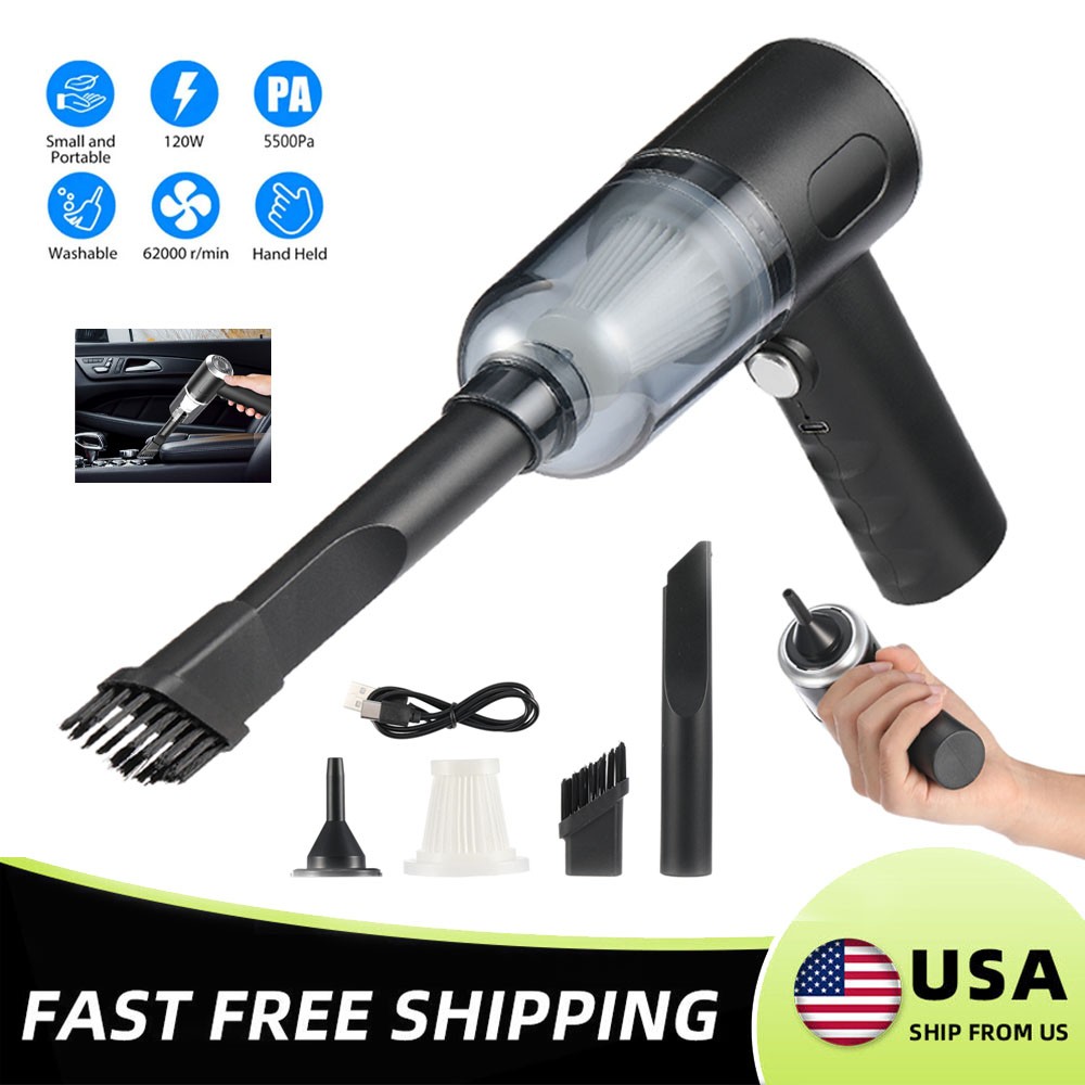 Cordless Handheld Vacuum 120W Mini Portable for Home and Car