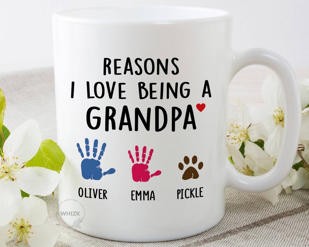 Personalized Grandpa Coffee Mug - Best Birthday Gift for Grandfather