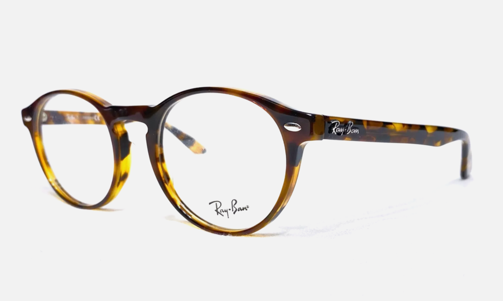 NEW RAY BAN RB 5283 5675 HAVANA BROWN AUTHENTIC EYEGLASSES ROUND RX 51-21-145 MM