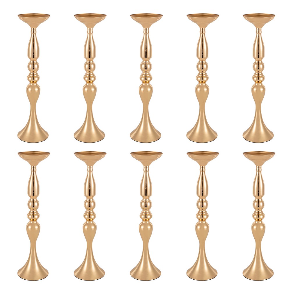 10x Gold/Silver Wedding Vases Table Centerpieces for Flower Arrangement 19.7