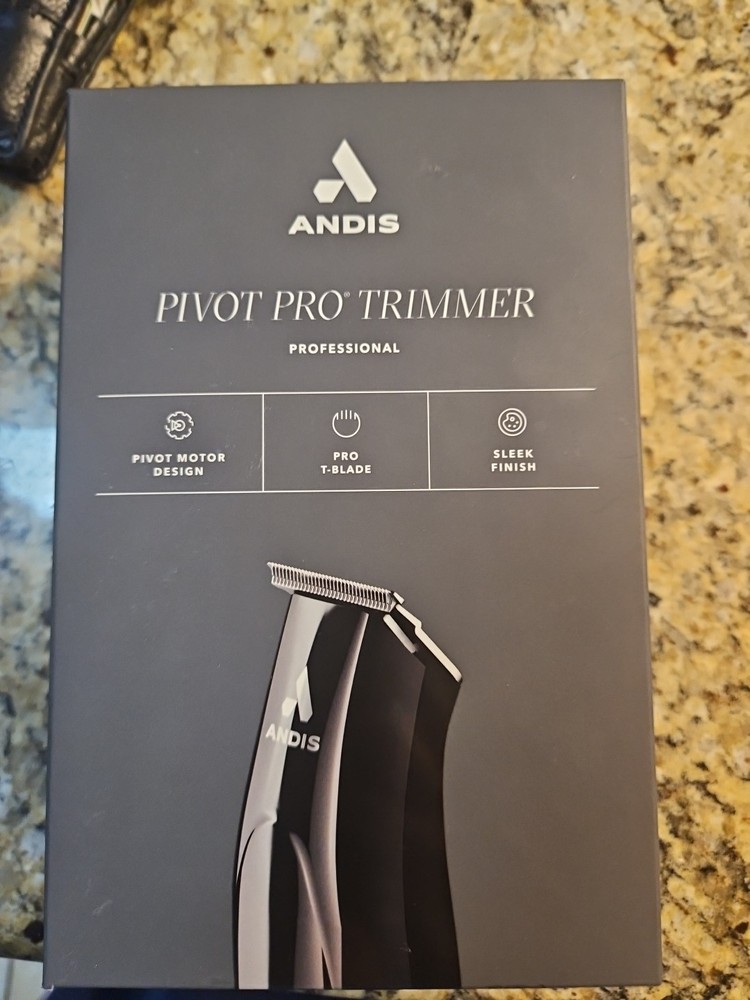 Andis Pivot Pro Professional Hair Trimmer 24805 PMT-1 Carbon T-Blade Haircut