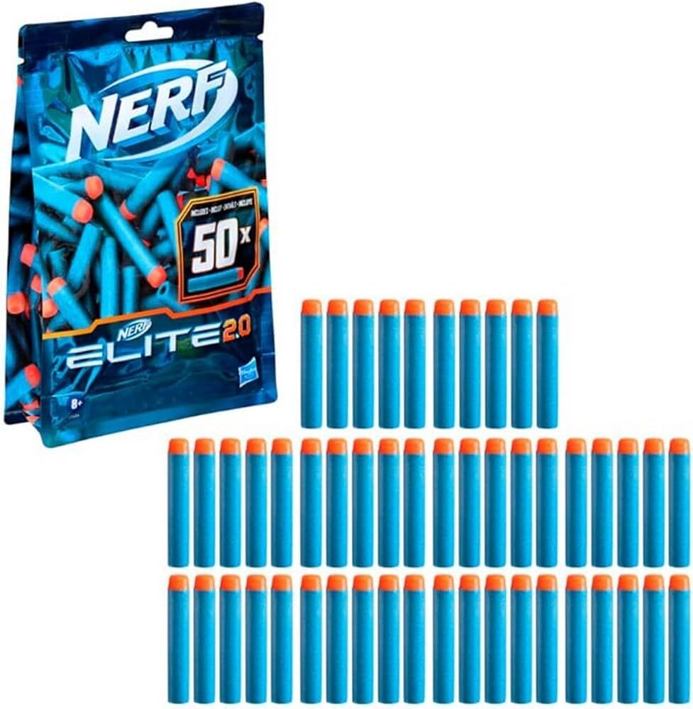 Nerf Elite 2.0 50-Dart Refill Pack - Includes 50 Official Nerf Elite 2.0 Darts,