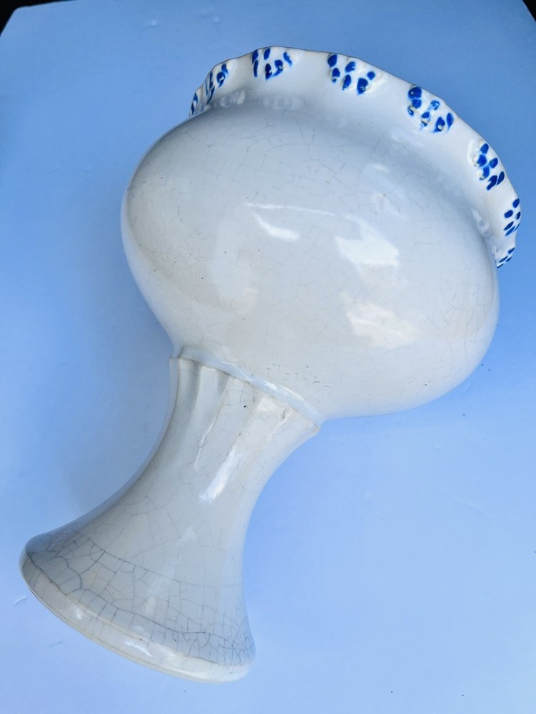 Rare Vintage McCoy Blue Dot planter/compote