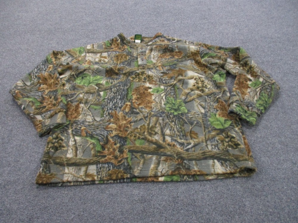 Cabelas Jacket Mens 2XL Camo Fleece Hunting Outdoors Hiking Camping Workwear