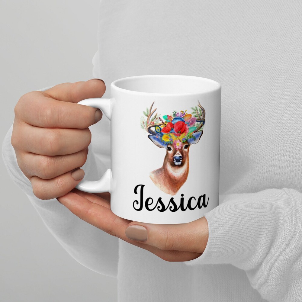 Deer Lover Personalized Gift Deer Coffee Mug Deer Gift Idea