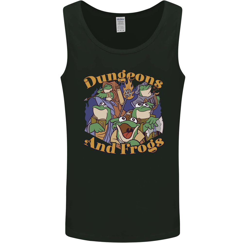 Dungeons & Frogs Role Play Games RPG Mens Vest Tank Top