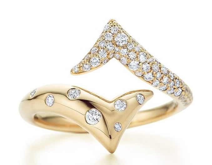 2Ct Round Tested VVS1/D Moissanite Women's Fancy Band Ring14K Yellow Gold Plated